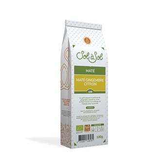 MATE VERT ET GINGEMBRE CITRON BIO SOL A SOL 100G