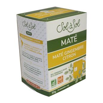 MATE VERT GINGEMBRE CITRON (15 INFUSETTES) SOL A SOL 30G