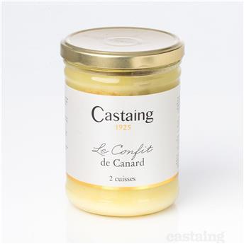 CONFIT DE CANARD 2 CUISSES CASTAING 620G