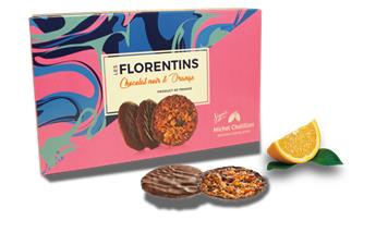 FLORENTINS CHOCOLAT NOIR ET ORANGE 100GR