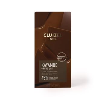CHOCOLAT GRAND LAIT KAYAMBE CLUIZEL TABLETTE 45% 70G