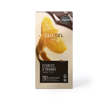 CHOCOLAT NOIR AUX ECORCES D´ORANGE CLUIZEL TABLETTE 100G