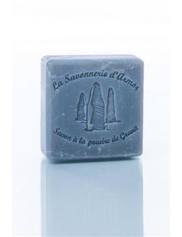 SAVON 100G CARRE A LA POUDRE DE GRANIT