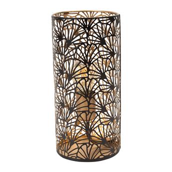 LAMPE METAL FLAURAL GOLD