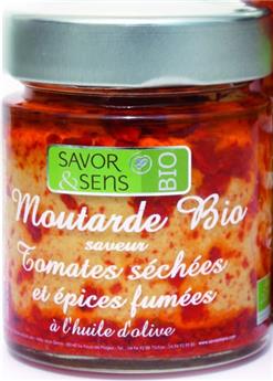 MOUTARDE BIO TOMATES SECHEES ET EPICES FUMEES 130G