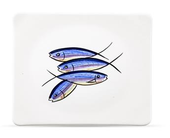 ASSIETTE 28 x 22 cm LES SARDINES