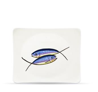 ASSIETTE DESSERT 20 x 17 cm LES SARDINES