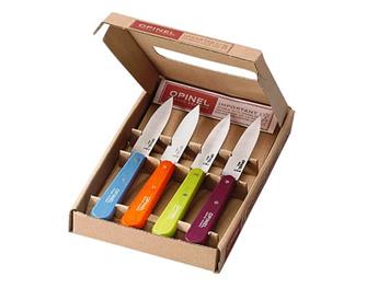 COFFRET 4 COUTEAUX OFFICE 112 COULEURS  ACIDULEES OPINEL