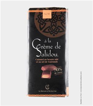 CHOCOLAT NOIR & CARAMEL BEURRE SALE 100G TABLETTE