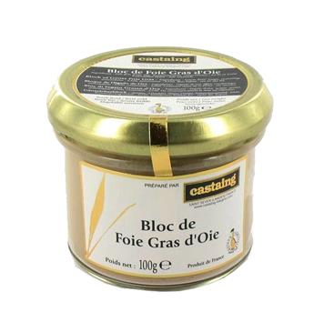 BLOC DE FOIE GRAS D´OIE CASTAING 100G