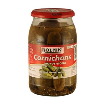 CORNICHONS AIGRES-DOUX ROLNIK 900ML