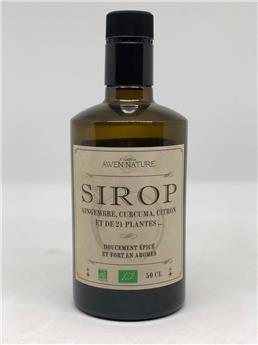 LE SIROP AWEN NATURE GINGEMBRE CURCUMA CITRON 50 CL