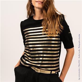 PULL FLORENSAC NOIR/DORE