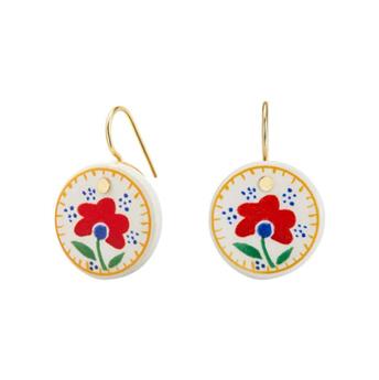 BOUCLES FLEUR FAIENZ DAOU