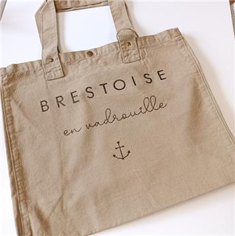 SAC COTON DELAVE KAKI/BRESTOISE EN VADROUILLE