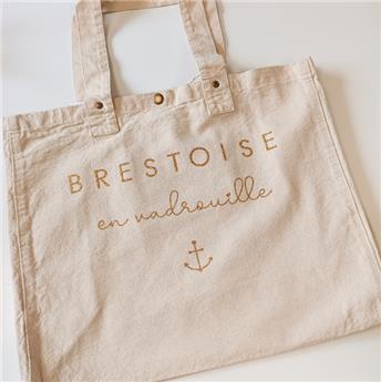 SAC COTON DELAVE NATURELI/BRESTOISE EN VADROUILLE