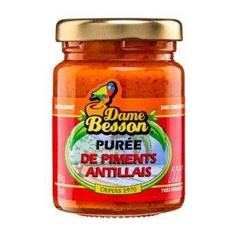 PUREE DE PIMENTS ANTILLAIS DAME BESSON 90G