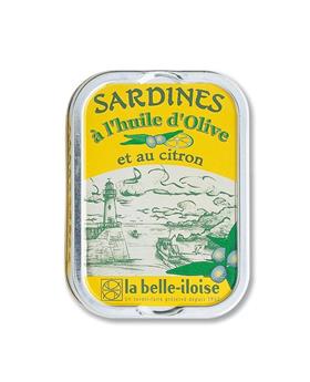 SARDINES A L´HUILE D´OLIVE CITRON 115G BELLE ILOISE