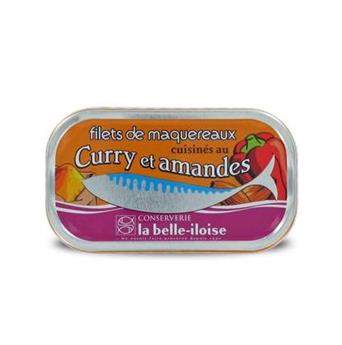 FILETS DE MAQUEREAUX CURRY ET AMANDES 112.5G BELLE ILOISE